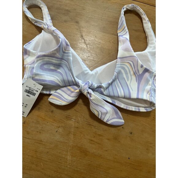 Hollister Swim Top Bikini Small Brand New with Tags Lavender Swirl - Picture 7 of 8